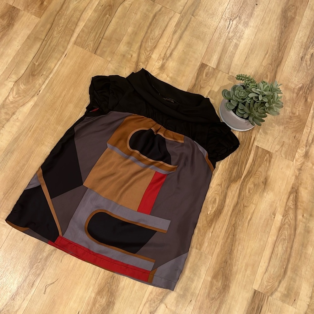 Zara geometric blouse